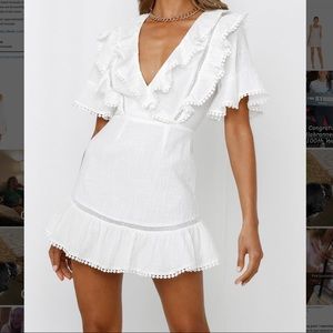 Hello Molly white dress, NWT